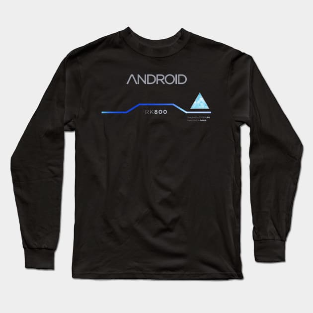 Connor's Android Jacket Long Sleeve T-Shirt by bansheeinspace